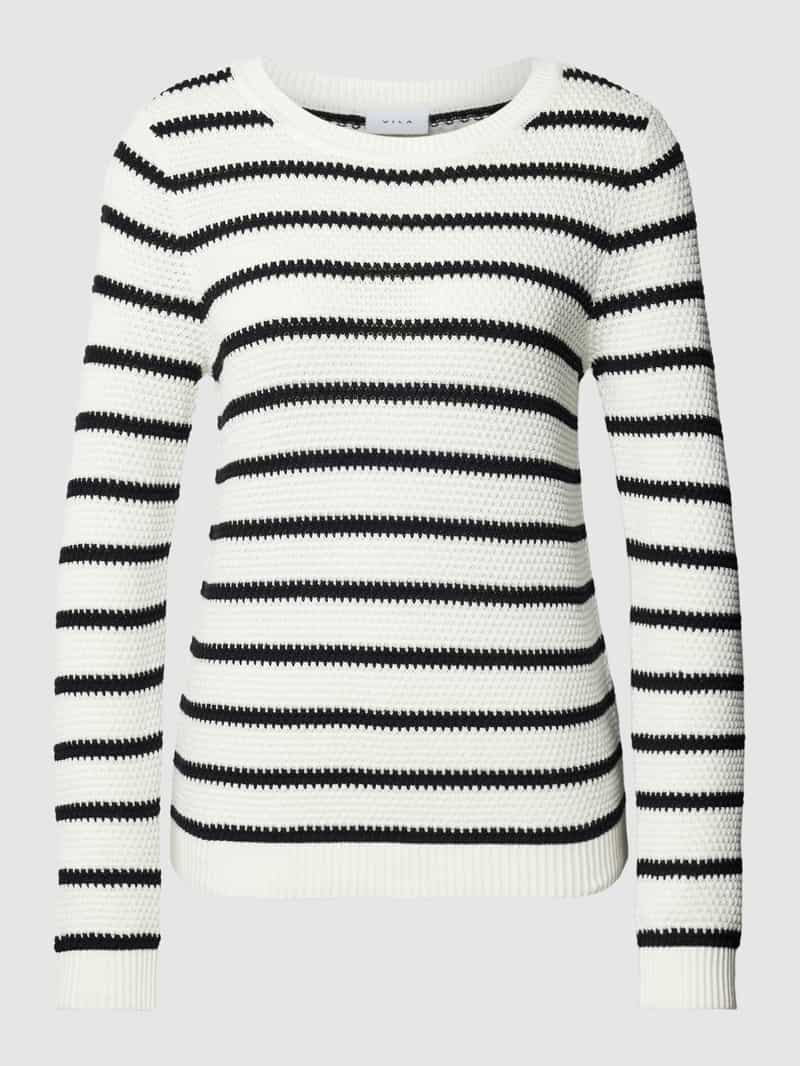 Vila Gebreide pullover met streepmotief model 'DALO'