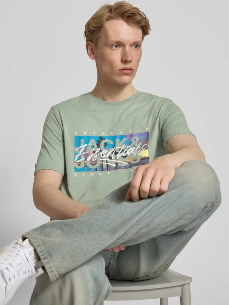 jack & jones T-shirt met ronde hals model 'COLTON'