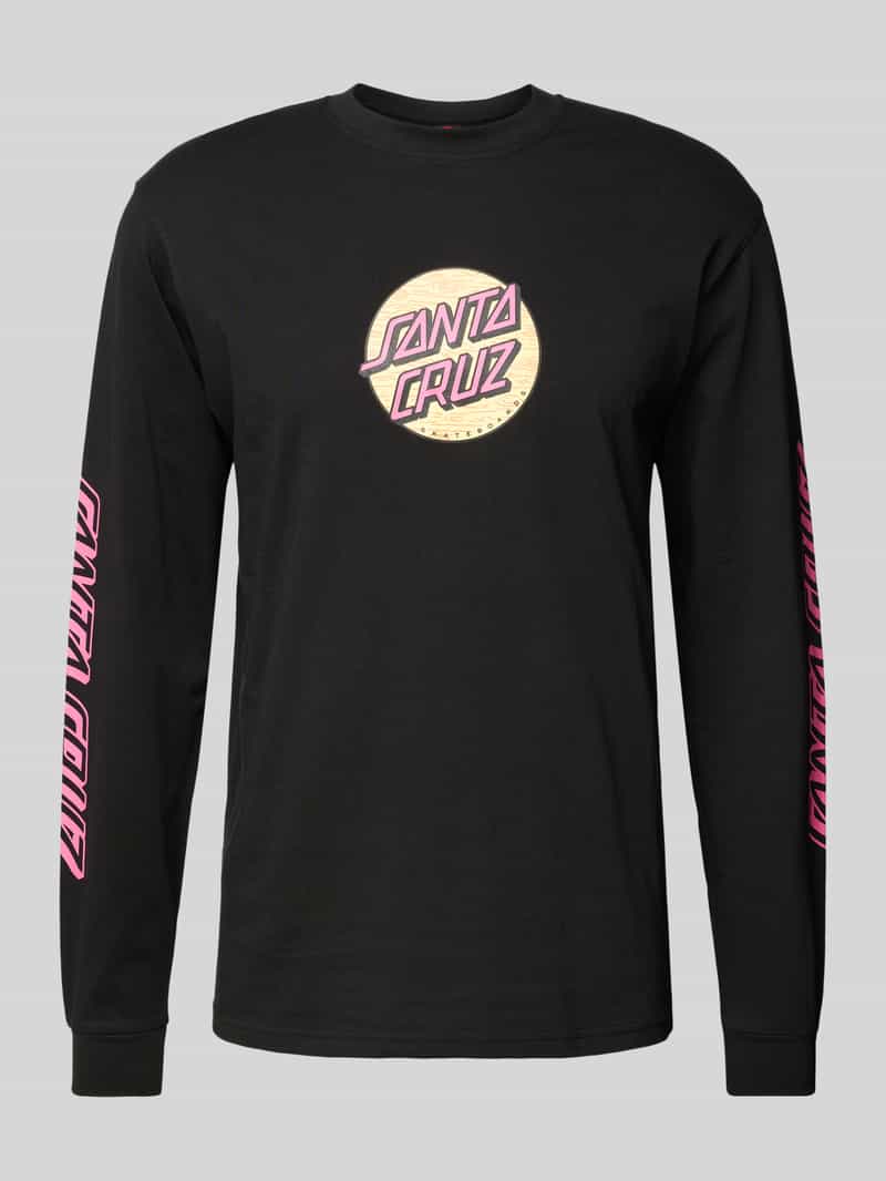 Sweatshirt met labelprint