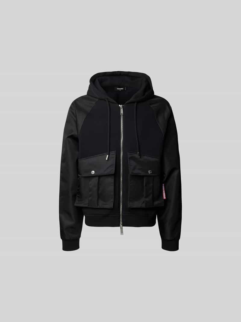 Sweatjack met klepzakken