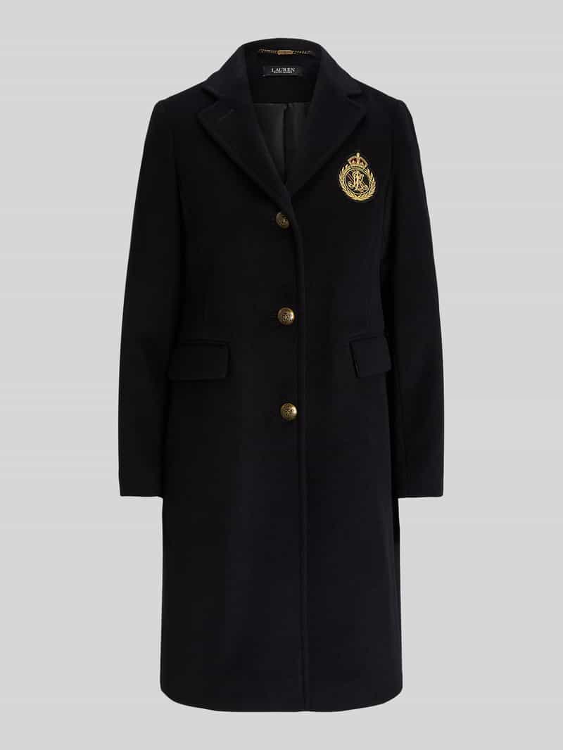 Lauren Ralph Lauren Regular fit lange jas van mix van wol en kasjmier