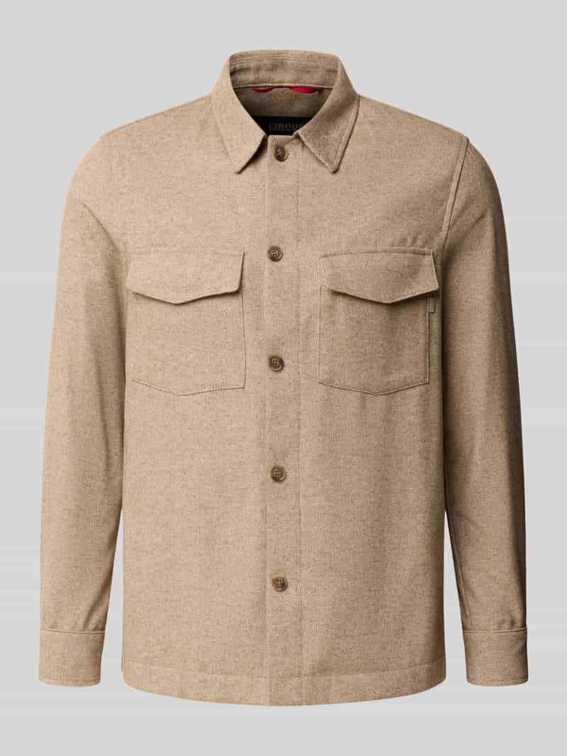CINQUE Regular fit overhemdjack met borstzakken model 'MULTI'