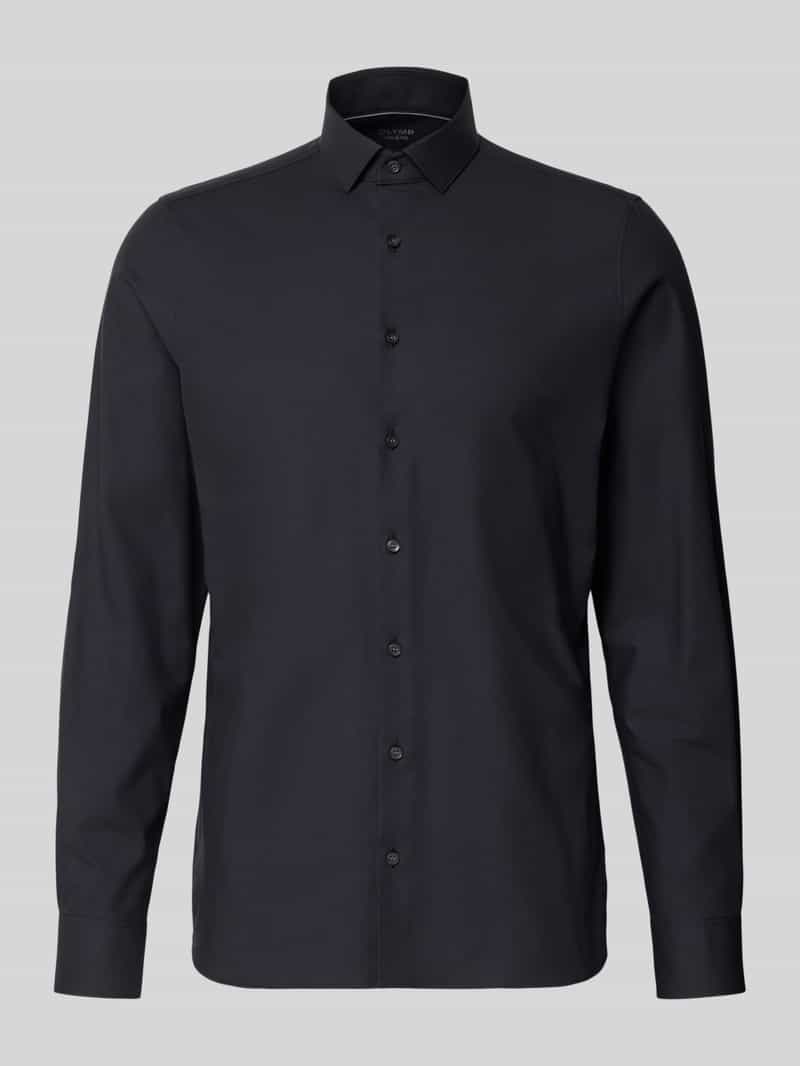 Slim fit zakelijk overhemd met stretch