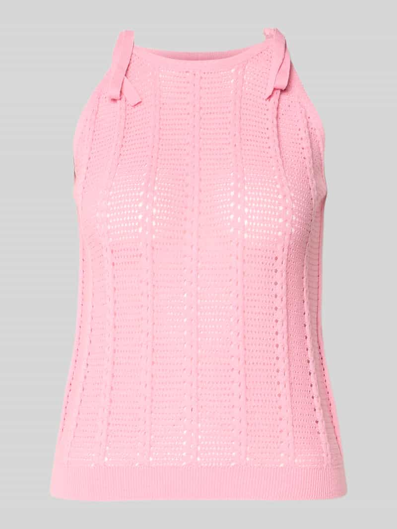relaxed fit top met bandjes van katoenmix model 'LUX LIGHT'