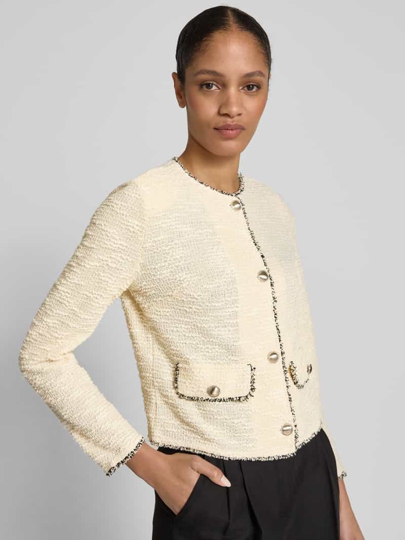 Zero Blazer met structuurmotief