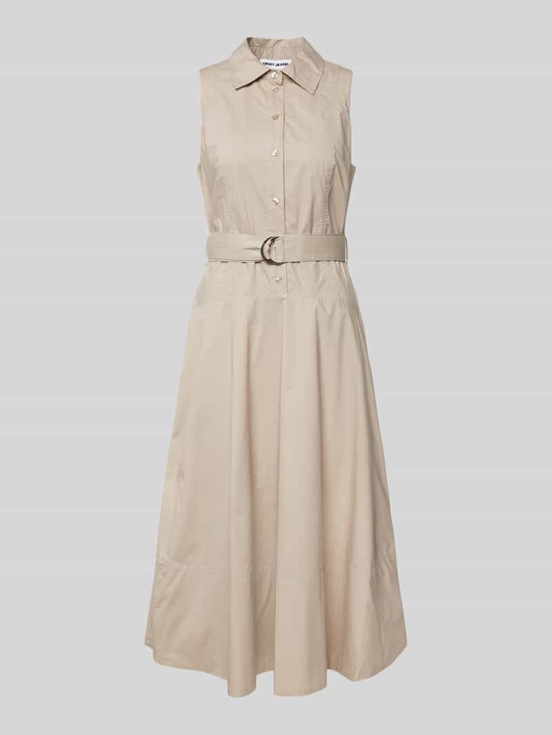 DKNY Midi-jurk met tailleriem