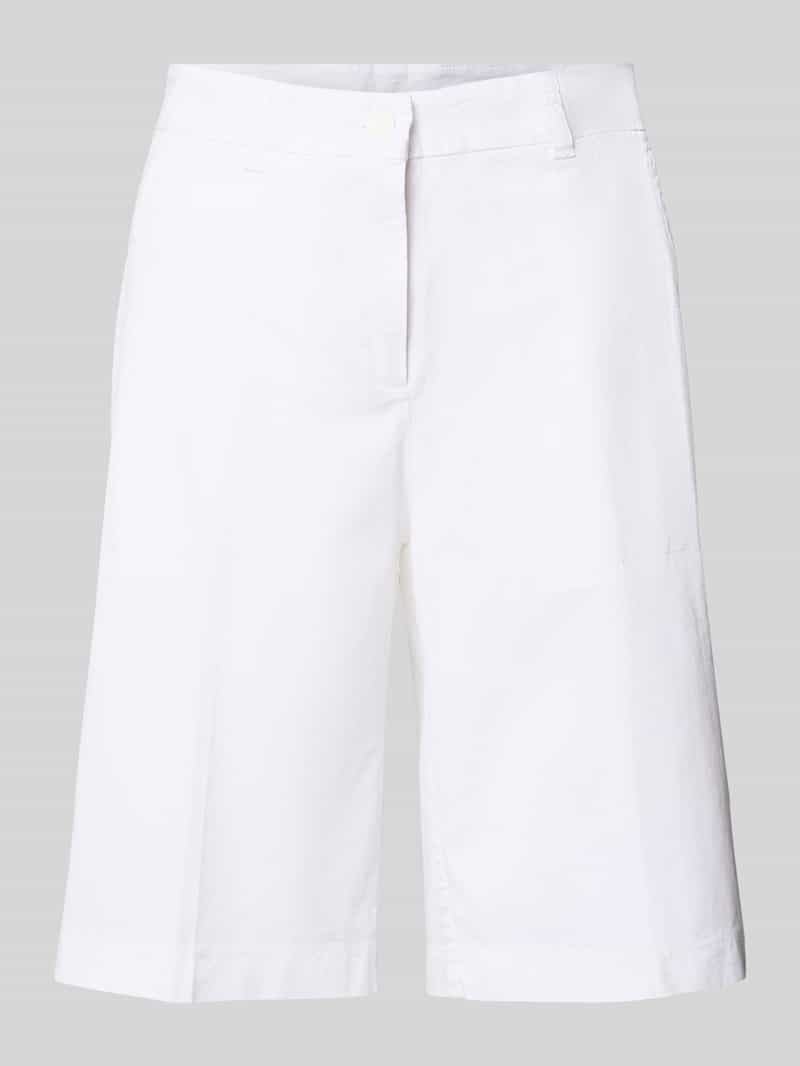 CAMBIO Wide leg korte broek met persplooien model 'STELLA BERM'