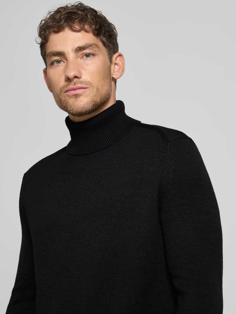 Armani Exchange Regular fit van coltrui van een scheerwolmix model 'Lupetto'