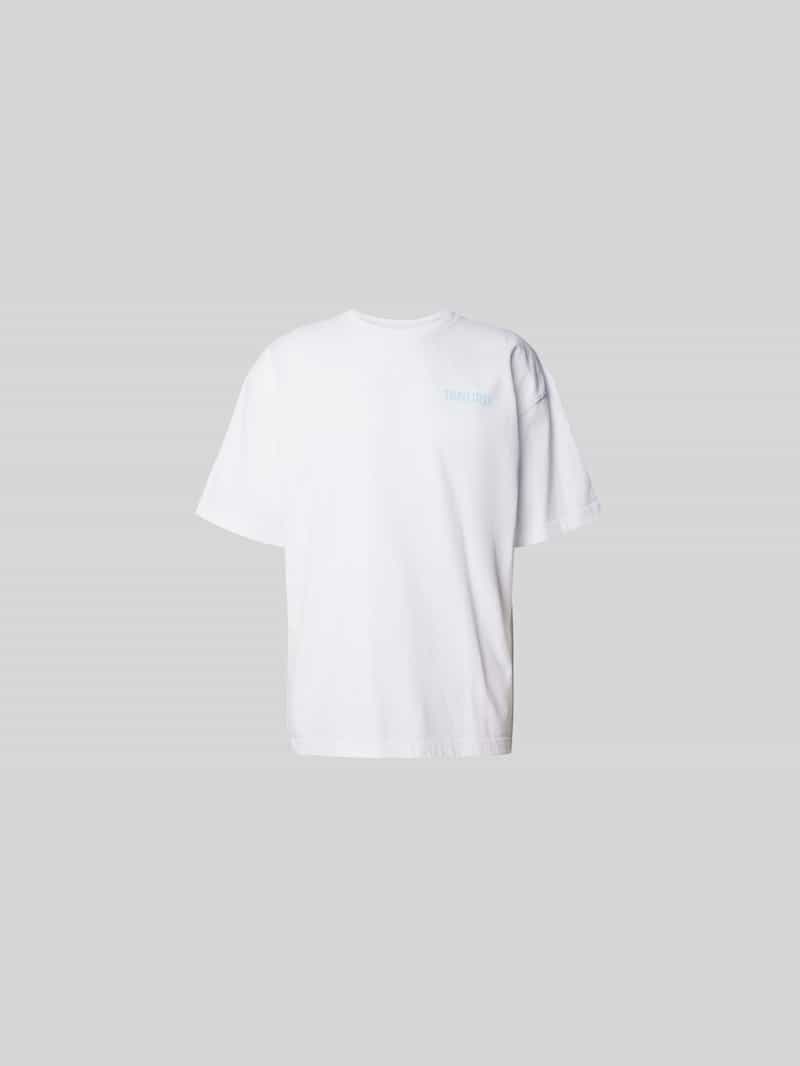 oversized t-shirt met labeldetail