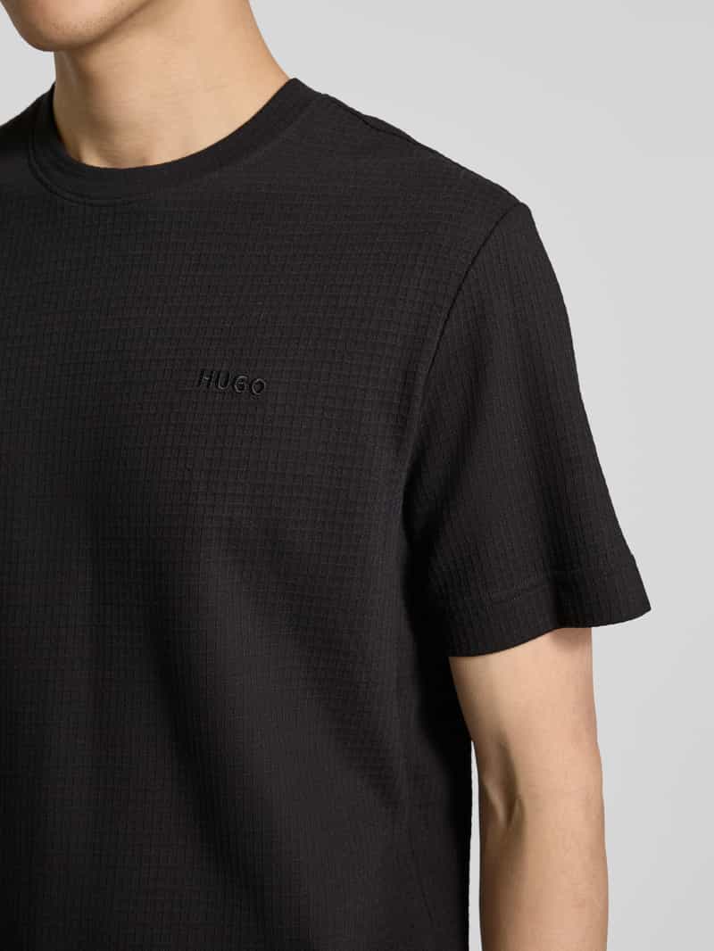 HUGO Shirt met lange mouwen en ribboorden model 'Austin'