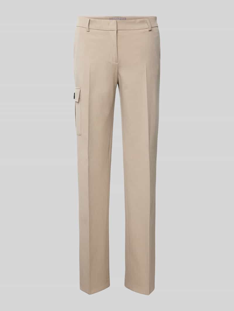 Christian Berg Woman Selection Straight leg stoffen broek met cargozak