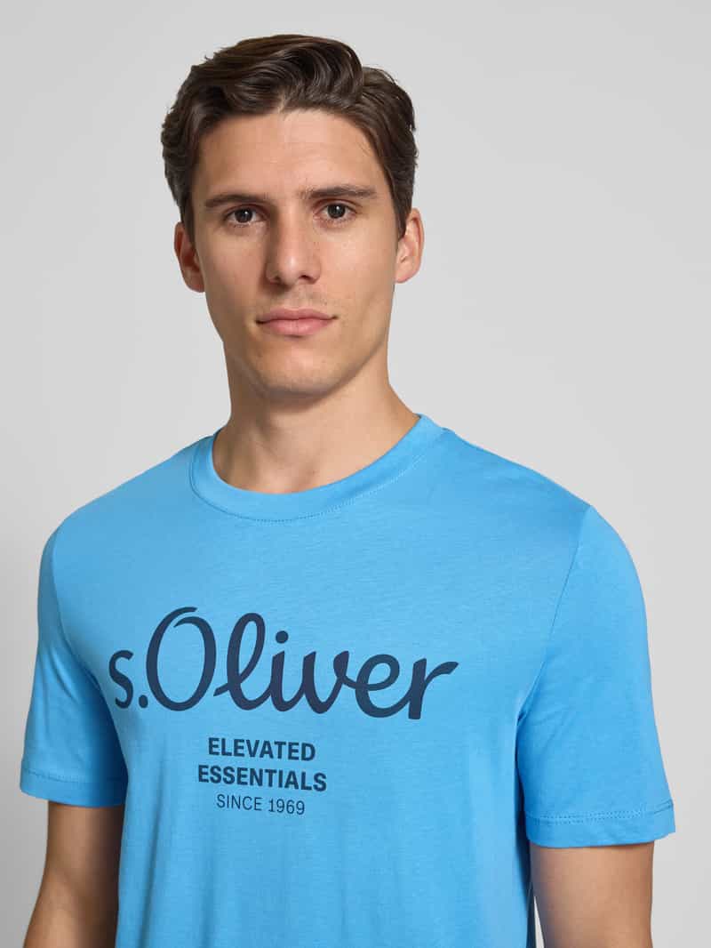 s.Oliver RED LABEL Regular fit T-shirt van puur katoen