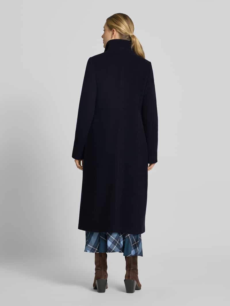 Milo Coats Regular fit lange jas met opstaande kraag model 'NADA'