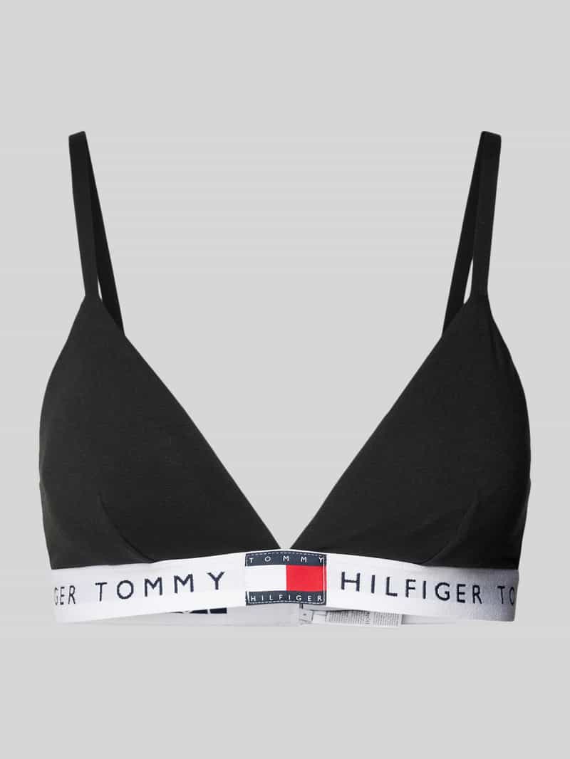 Tommy Hilfiger Triangelbeha met elastische band met label model 'TH HERITAGE'