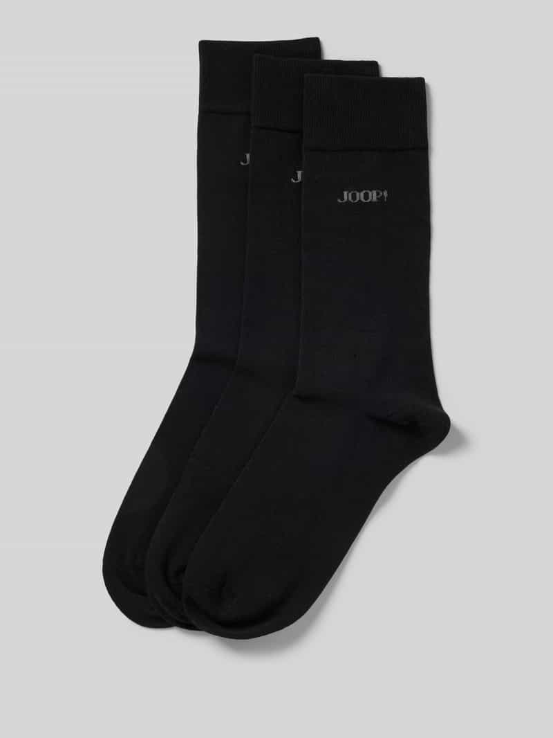 JOOP! Collection Sokken met labeldetail in een set van 3 paar