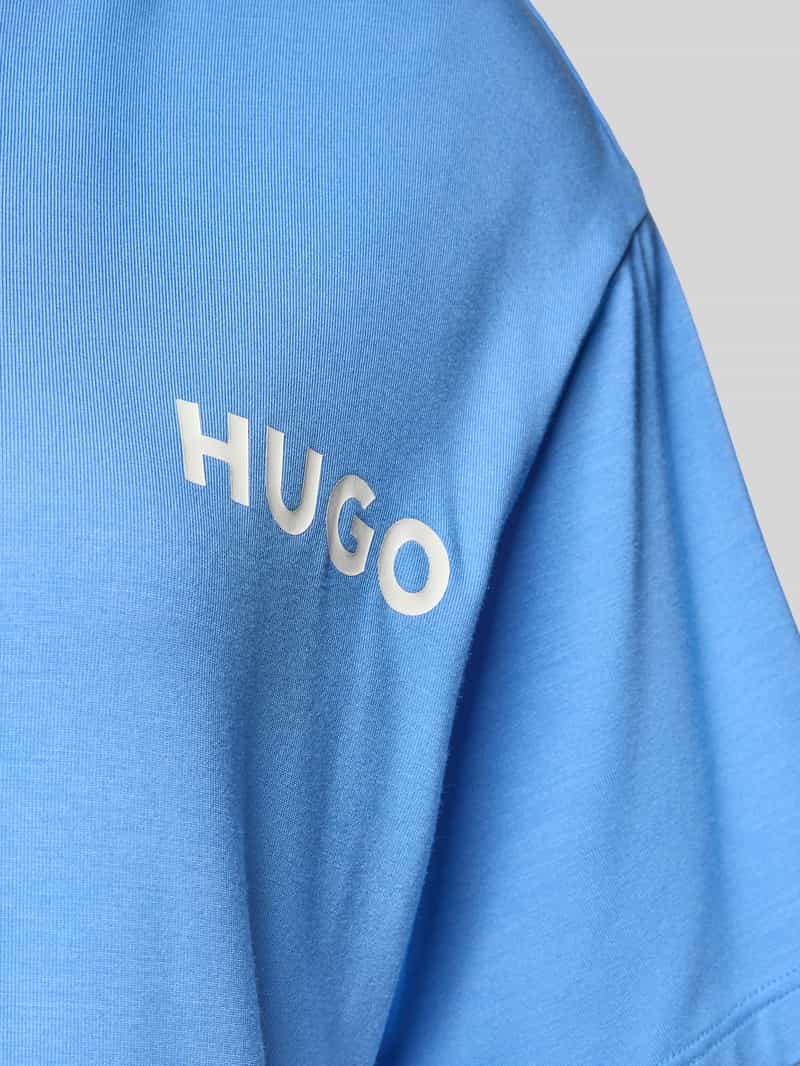 HUGO Regular fit pyjamabovendeel van viscosemix