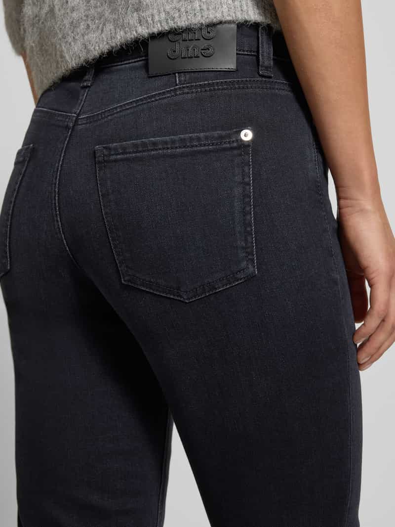 CAMBIO Jeans in used-look met steekzakken model 'PEARLIE'