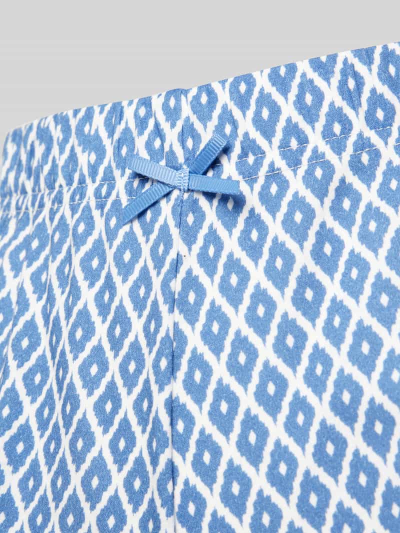 CCDK Copenhagen Relaxed fit korte pyjamabroek met sierstrik model 'Kimmy'