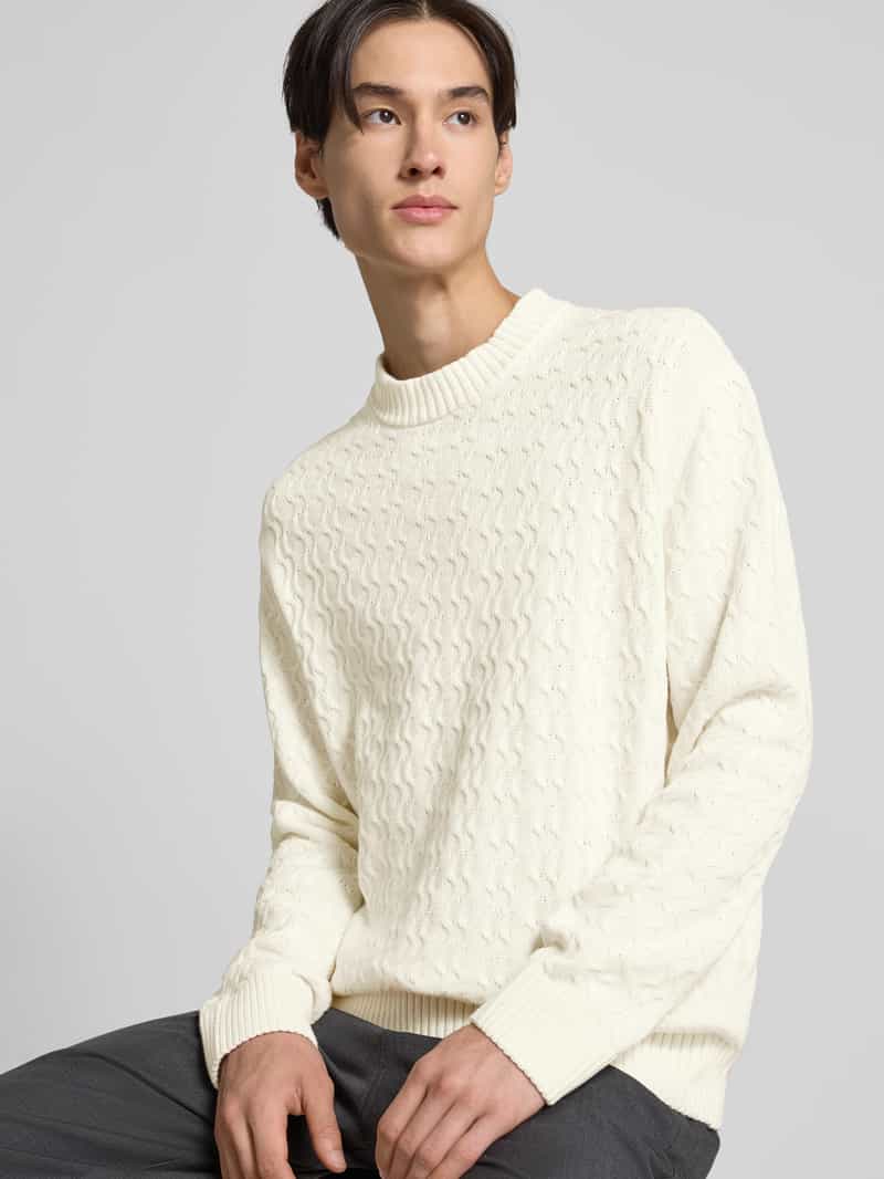 Selected Homme Regular fit gebreide pullover van puur katoen model 'PHILIP'