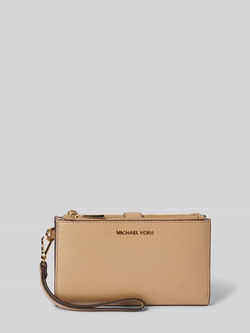 MICHAEL Michael Kors Leren portemonnee met labelapplicatie, model 'JET SET'