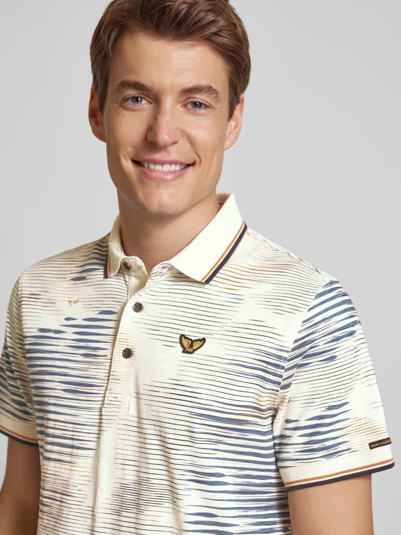 PME Legend Regular fit poloshirt met labelbadge