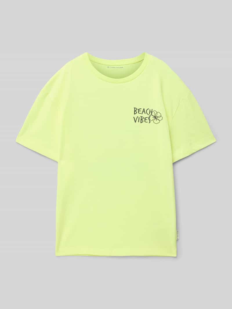 Tom Tailor Oversized T-shirt van katoenmix