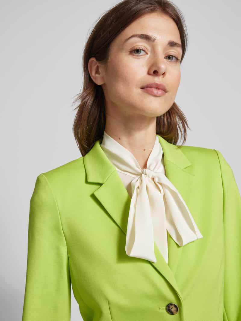 Oui Slim fit blazer met paspelzakken