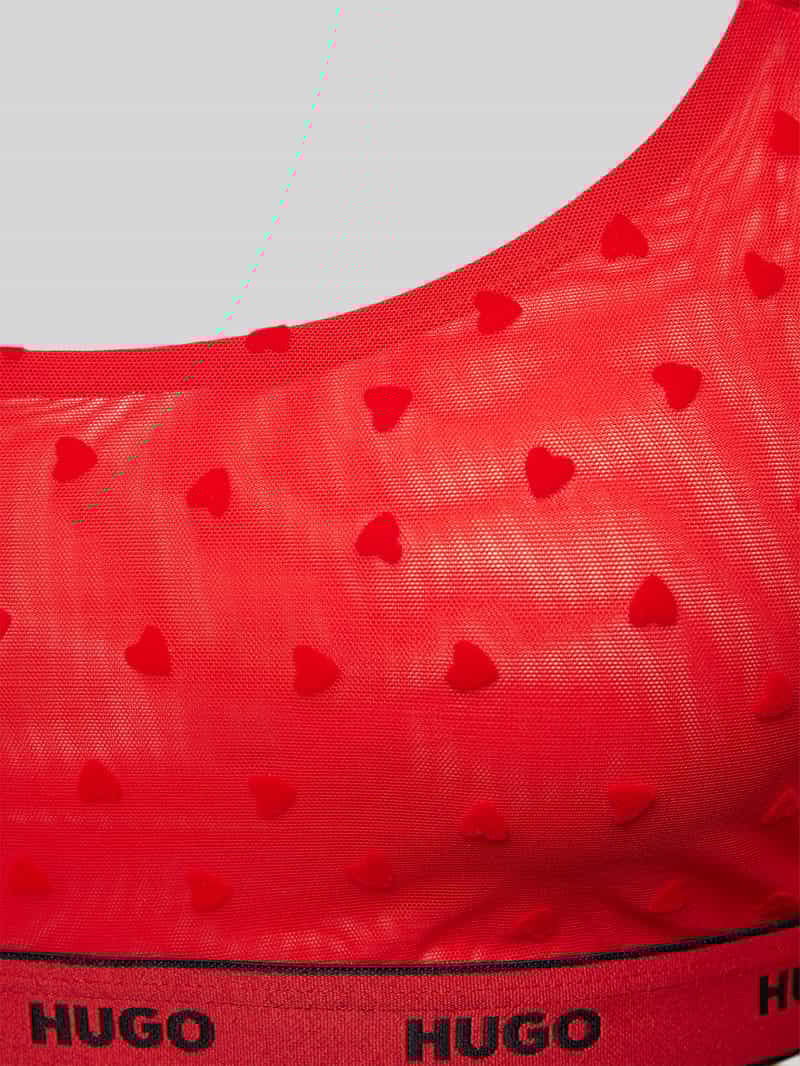 HUGO Bralette met structuurmotief