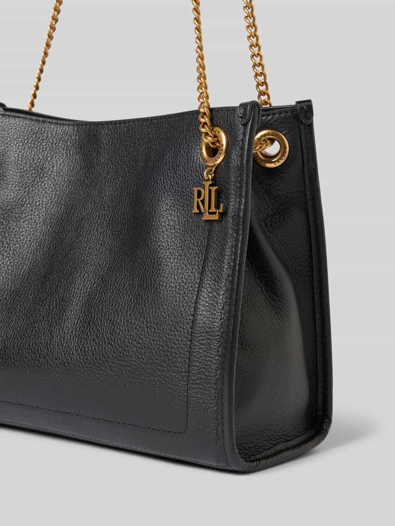 Lauren Ralph Lauren Handtas met labelapplicatie en schouderband