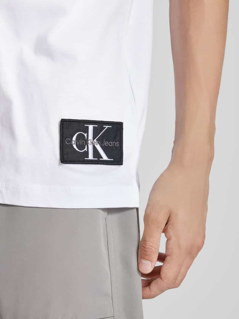 Calvin Klein Jeans Relaxed fit T-shirt met ronde hals