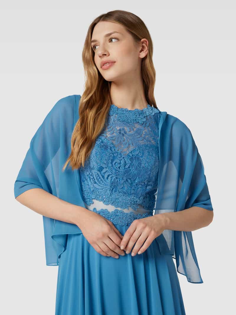 Mascara Avondjurk met bloemenborduursels