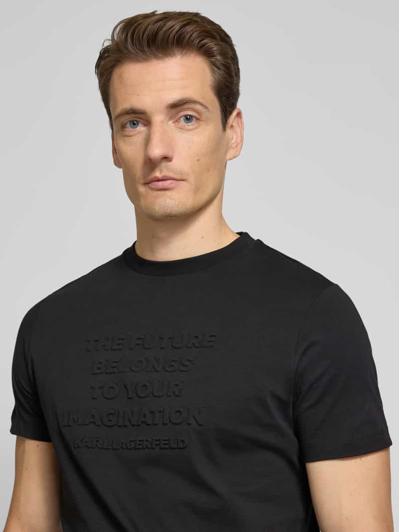 Karl Lagerfeld T-shirt met labeldetail
