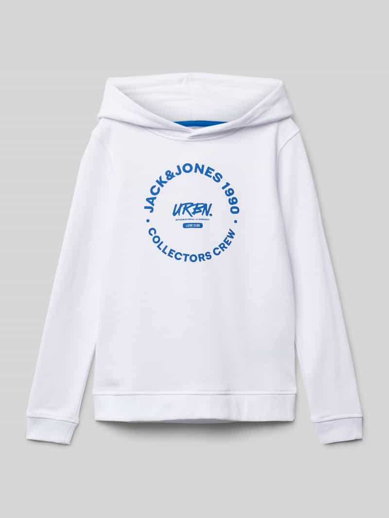 jack & jones Hoodie met labelprint model 'SIMON'