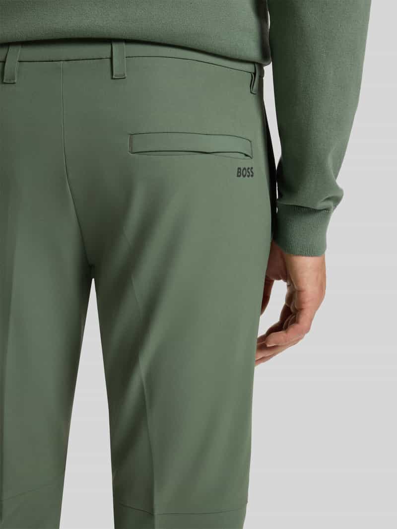BOSS Green Slim fit broek van waterafstotend stretchmateriaal model 'C_COMMUTER-SLIM'