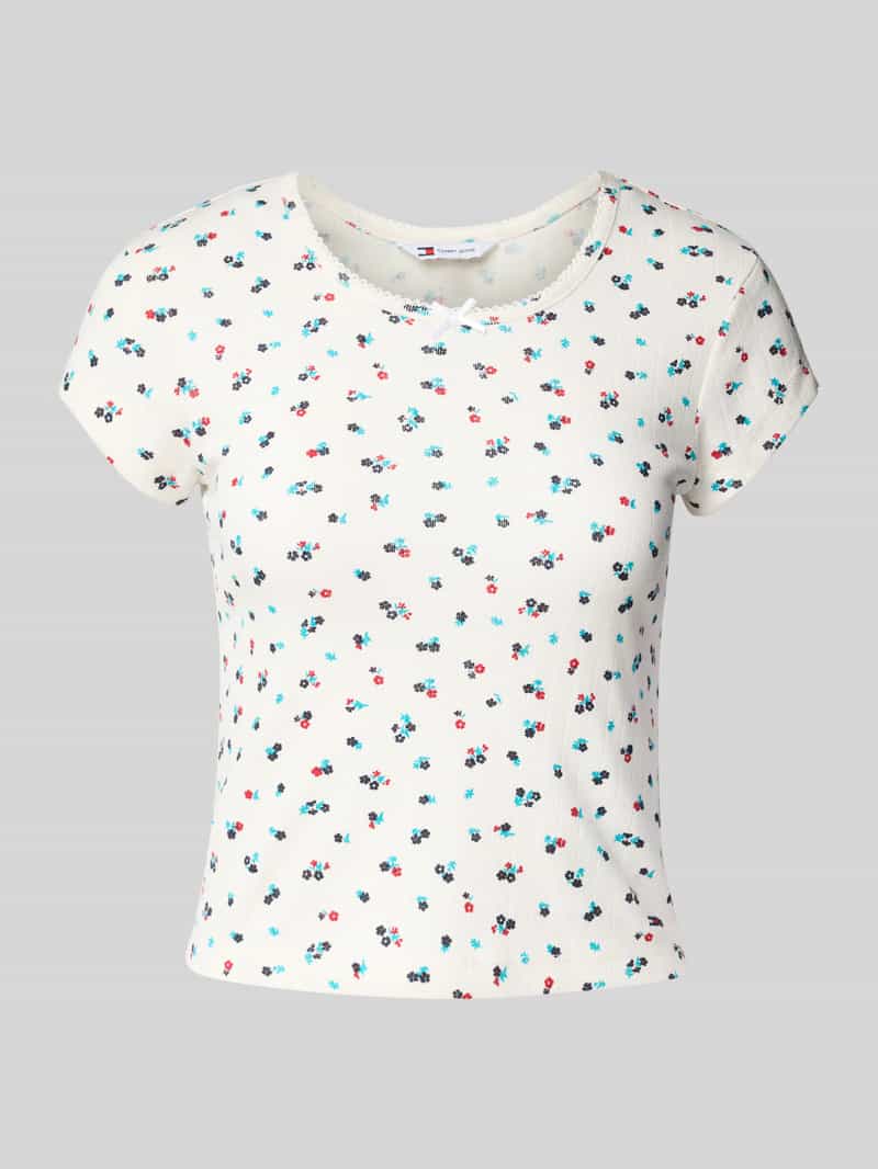 Tommy Jeans Slim fit T-shirt van katoenmix