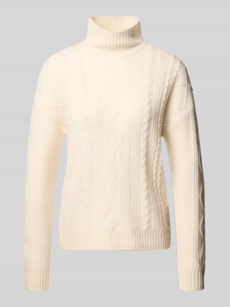 Christian Berg Woman Pullover van kasjmier met kabelpatroon
