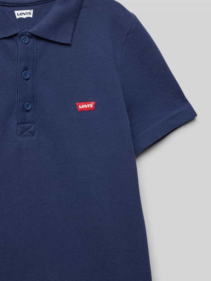 Levi s Kids Poloshirt met labelstitching model 'BATWING'