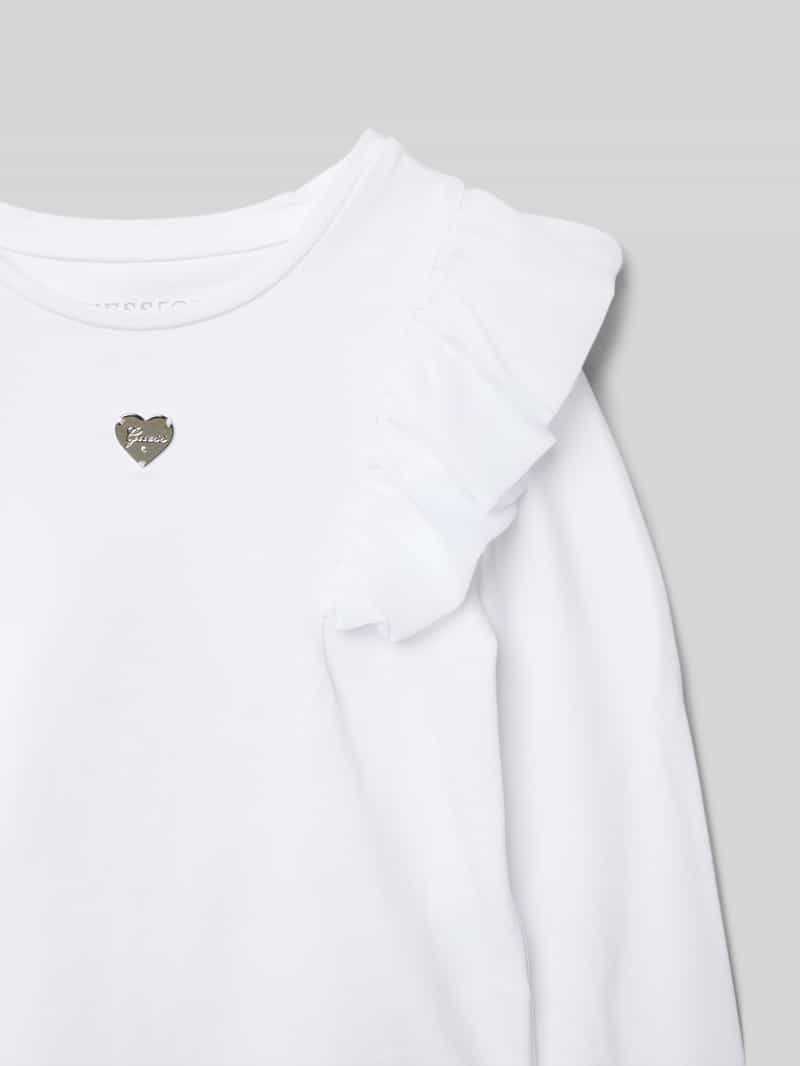 Guess Shirt met lange mouwen en labeldetail