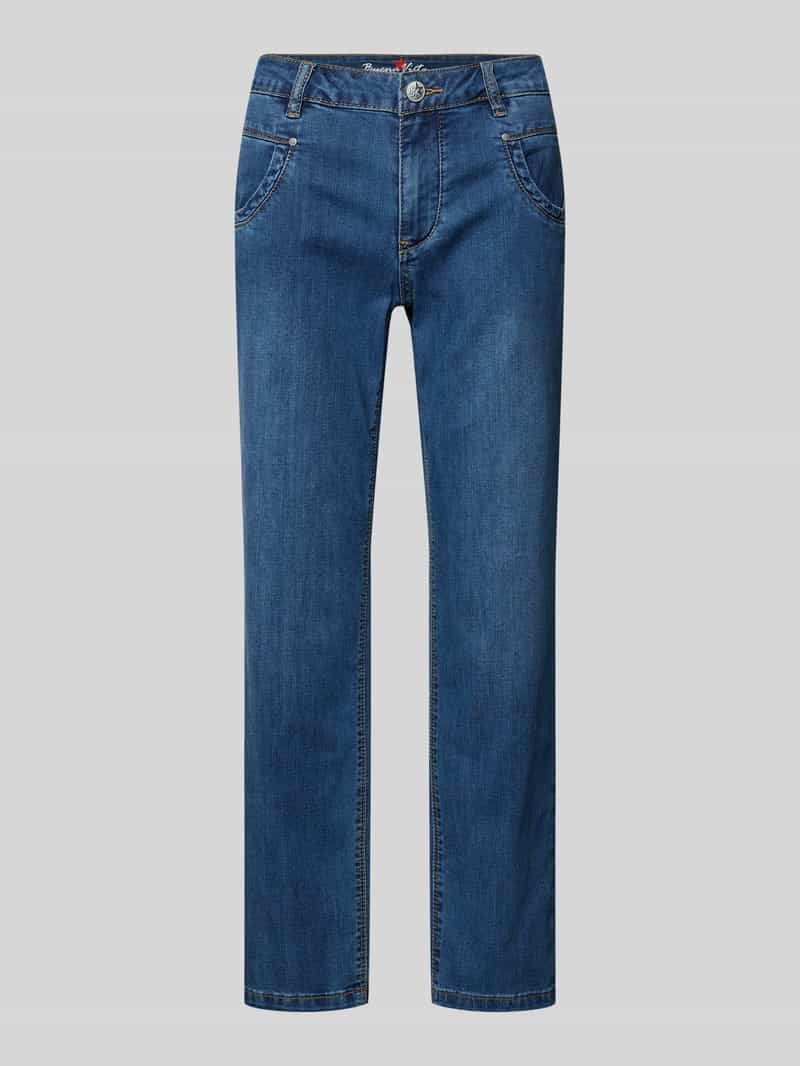 straight fit jeans met steekzakken