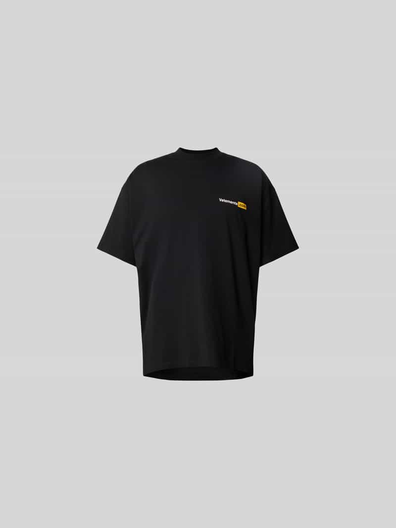 T-shirt met opstaande kraag