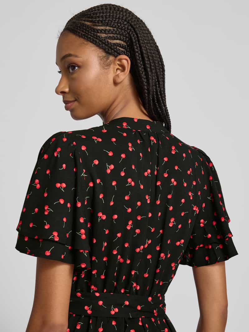 Only Getailleerde mini-jurk met strikceintuur model 'NOVA'