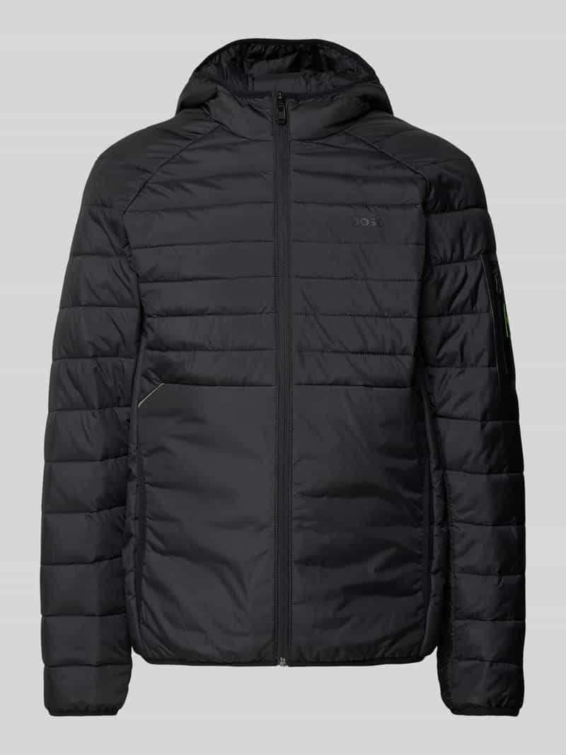 BOSS Green Gewatteerd jack met capuchon model 'Thor'