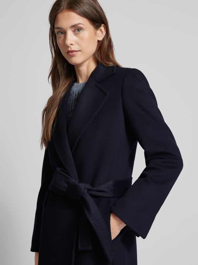 MAX&Co. Lange linnen jas met strikceintuur model 'Longrun'