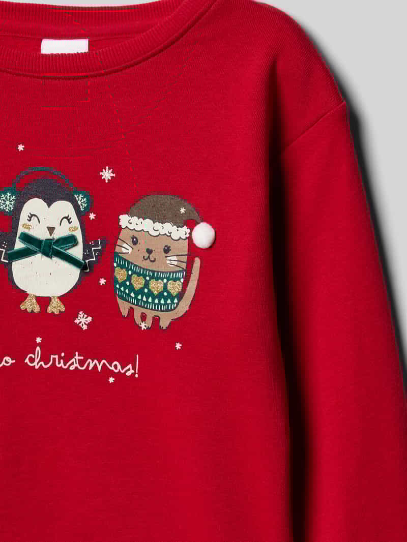 name it Sweatshirt met ronde hals model 'TINSEL'