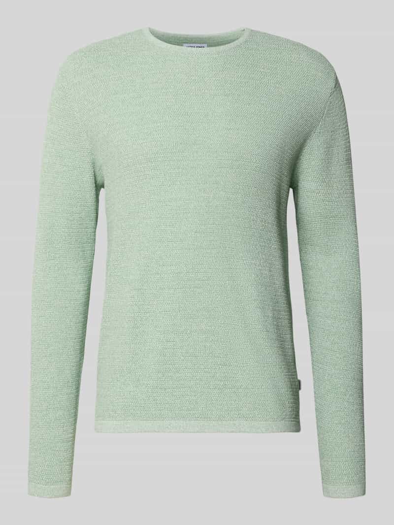 jack & jones Gebreide pullover met geribde ronde hals model 'GEORGE'