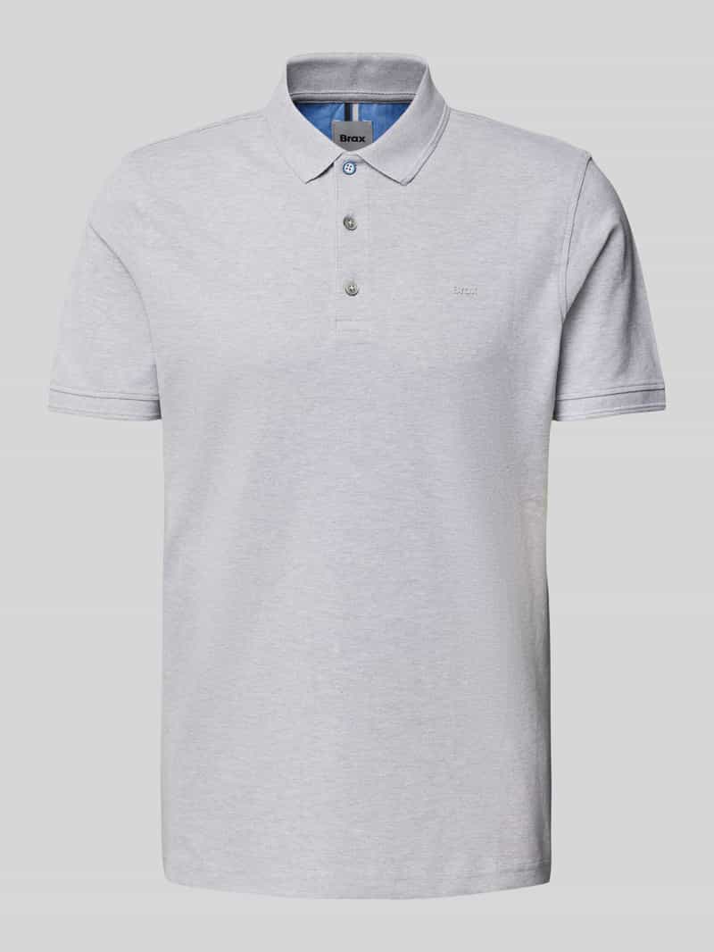 BRAX Regular fit poloshirt met labelprint model 'Pete'