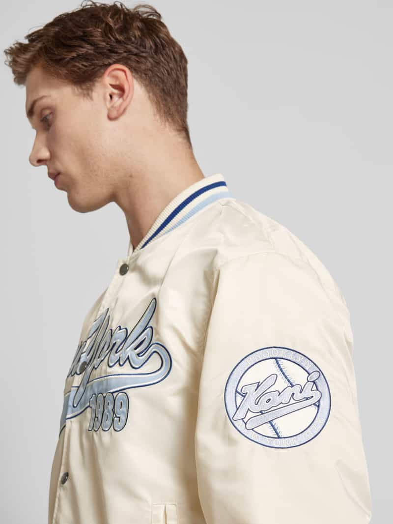 Karl Kani Collegejack met statementstitching model 'Varsity'