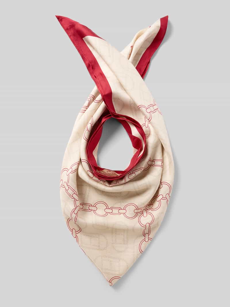 Zijden sjaal met All-over motief