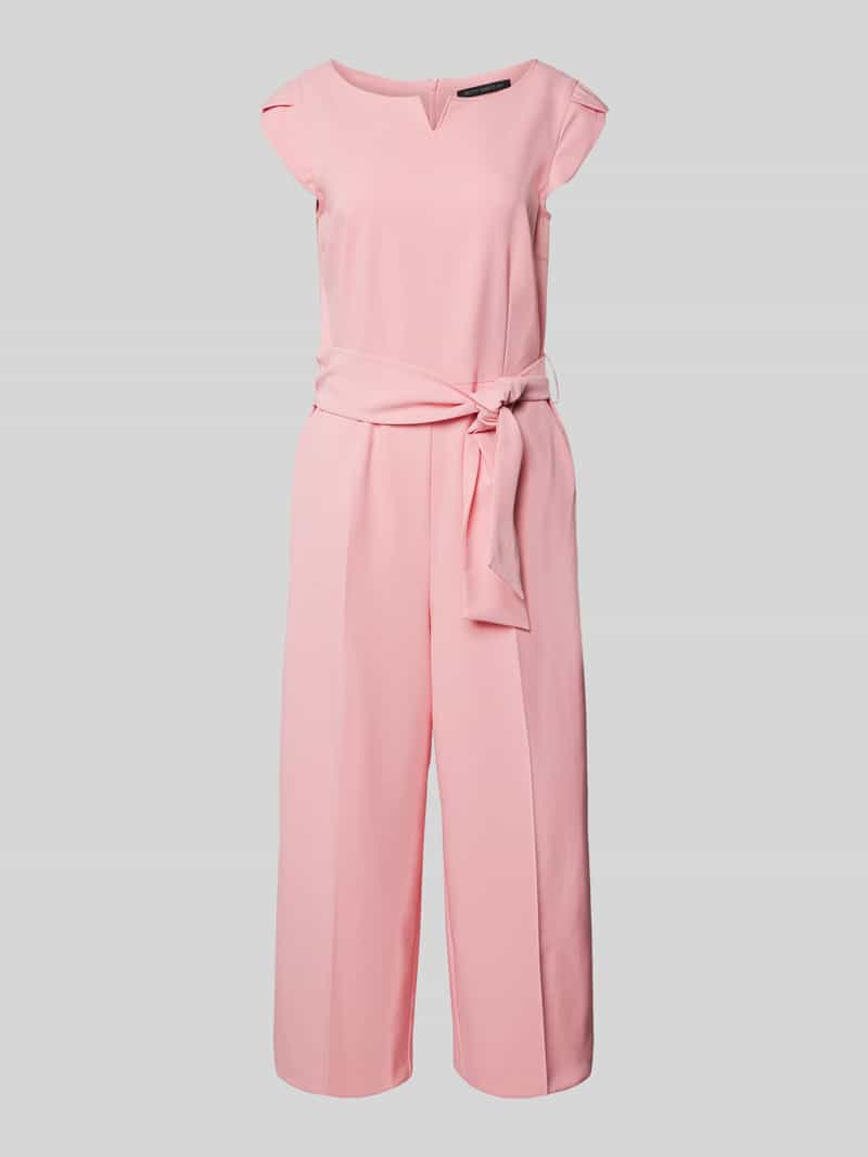 Betty Barclay Jumpsuit met strikceintuur en serafinohals