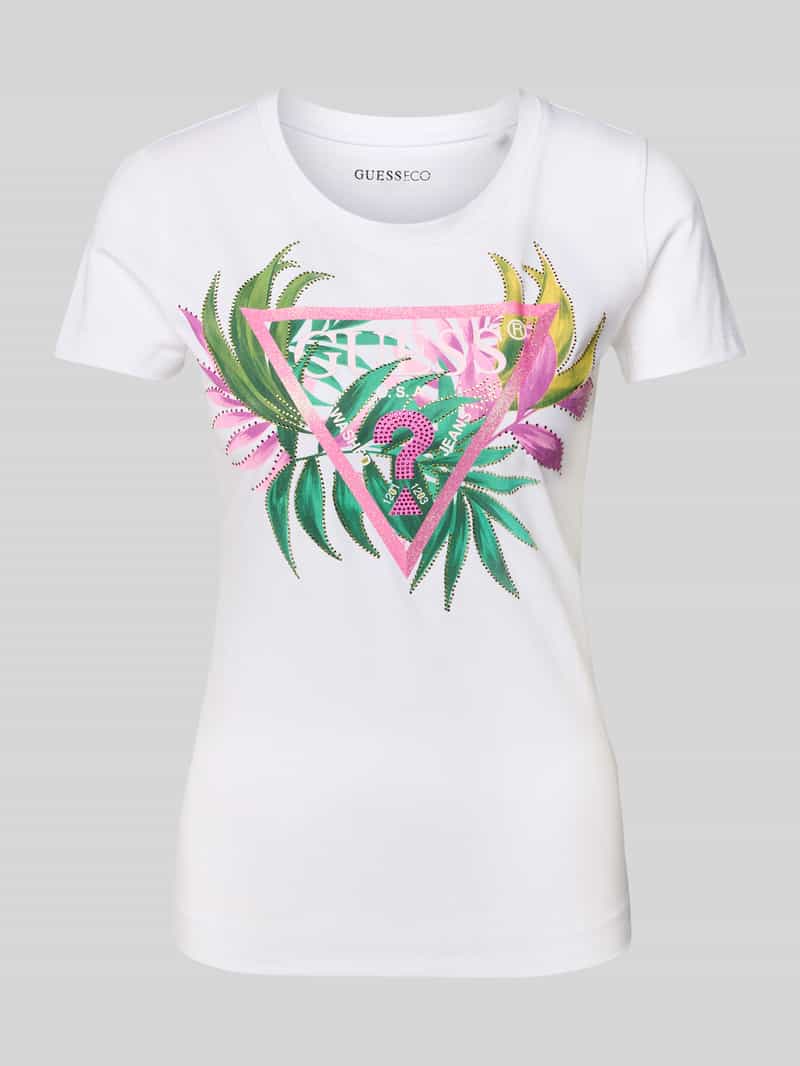 Guess T-shirt met labelprint